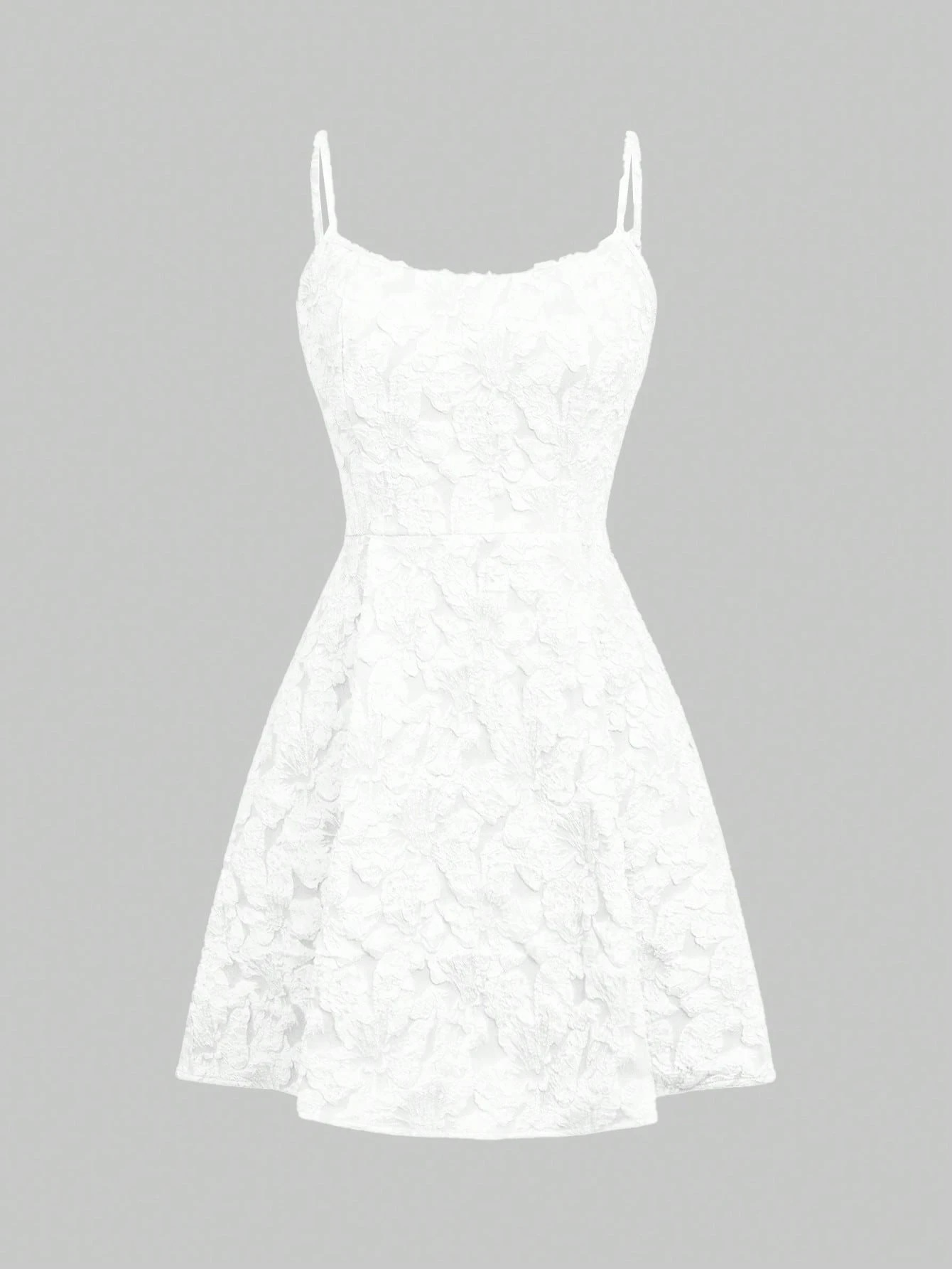 Women's Floral Jacquard A-Line - Embroidery H&M ulasan dan harga