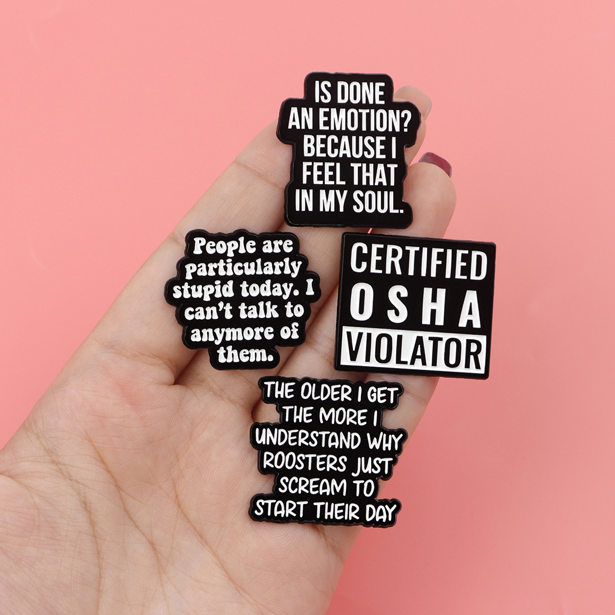 Fashion Quote Brooches Pins Cr - Embroidery Wallpaper ulasan dan harga