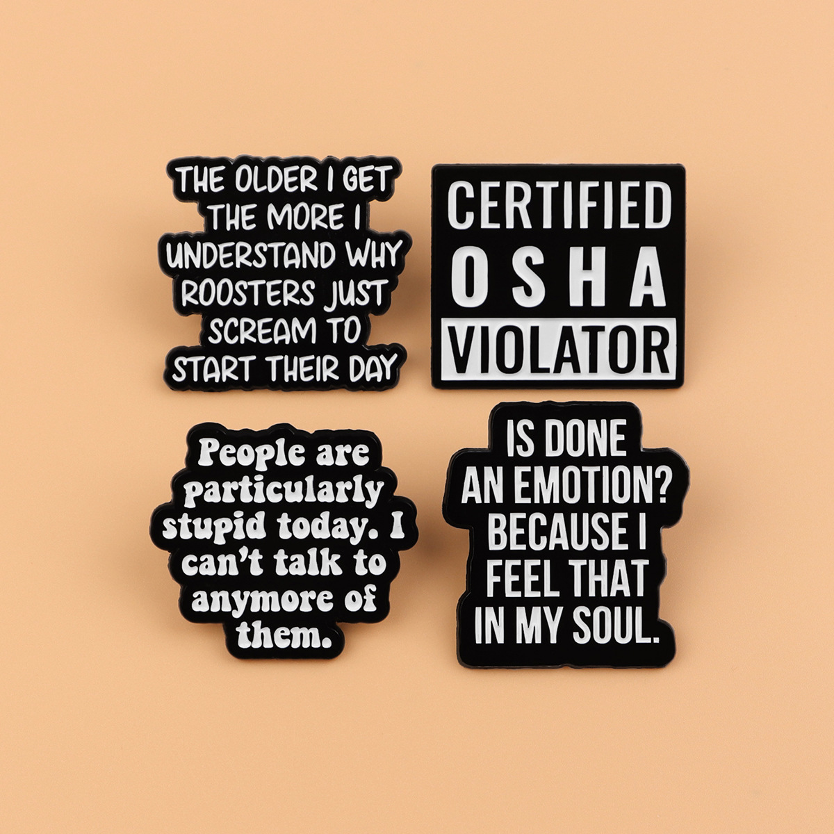 Fashion Quote Brooches Pins Cr - Embroidery Wallpaper ulasan dan harga
