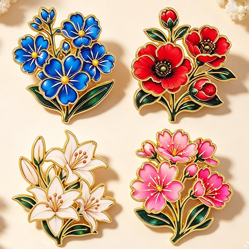 Cute Vintage Colorful Floral E - Embroidery Wallpaper ulasan dan harga