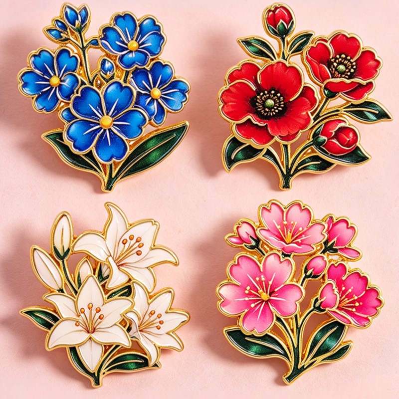Cute Vintage Colorful Floral E - Embroidery Wallpaper ulasan dan harga