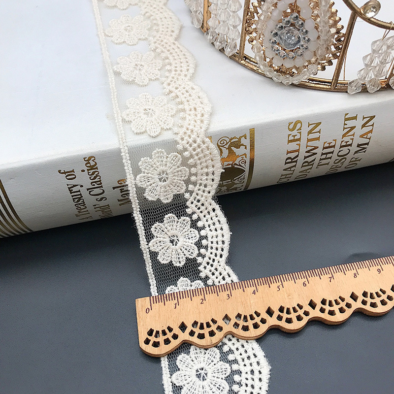3Yards/Lot Embroidery White Be - Embroidery White Dress ulasan dan harga