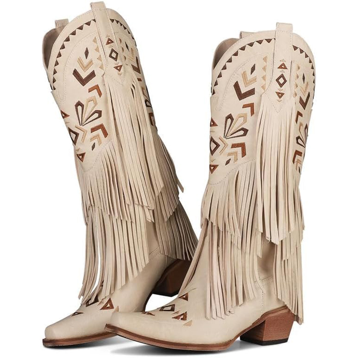 Women's Mid-calf Boots Retro W - Embroidery Design ulasan dan harga